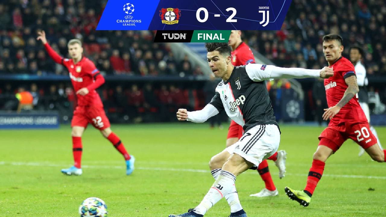 ‘CR7' e Higuaín dan triunfo a la Juve y eliminan al Leverkusen 