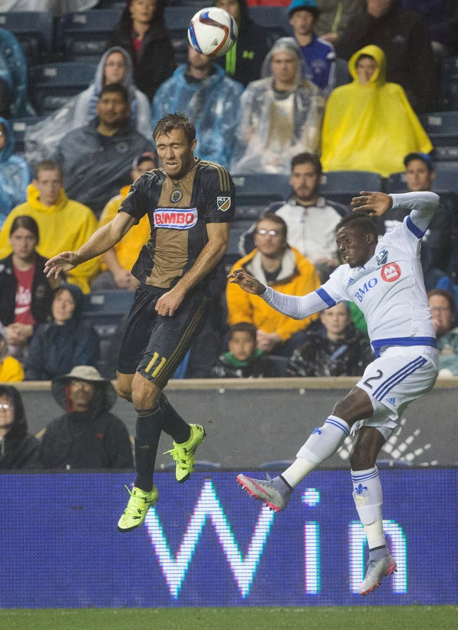 Philadelphia Union y Montreal Impact igualaron bajo la tormenta.