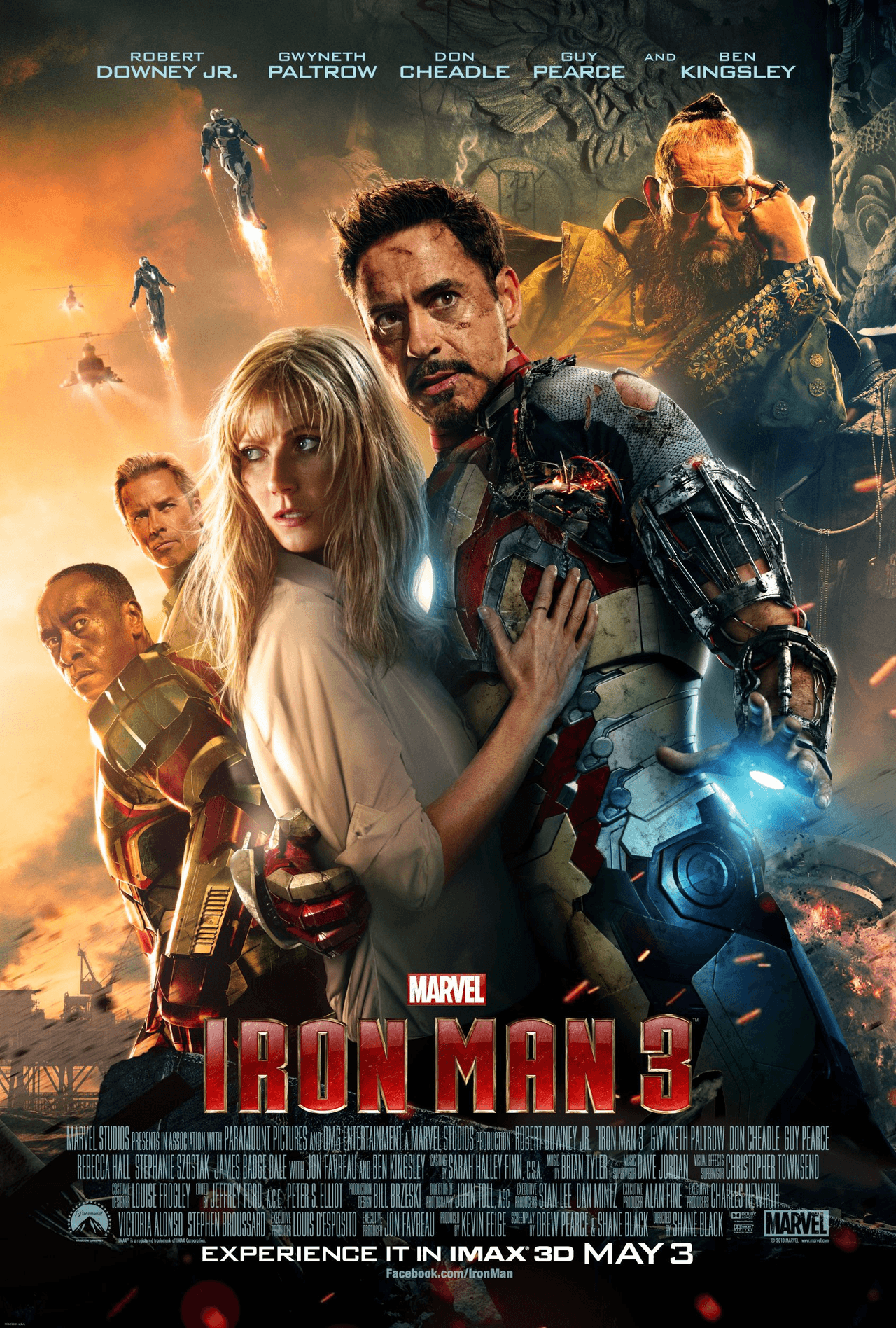 20. Iron Man 3 (2013) - $1 214 millones de dólares
<br>