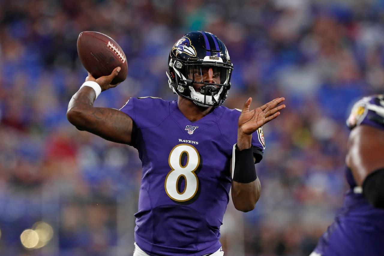 Lamar Jackson, quarterback de los Baltimore Ravens