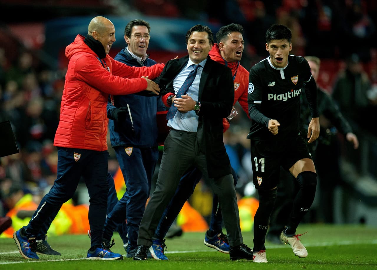 Después de empatar 0-0 en el Ramón Sánchez Pizjuan, los dirigidos por Vincenzo Montella consiguieron un triunfo histórico en Inglaterra y despacharon al equipo de José Mourinho.