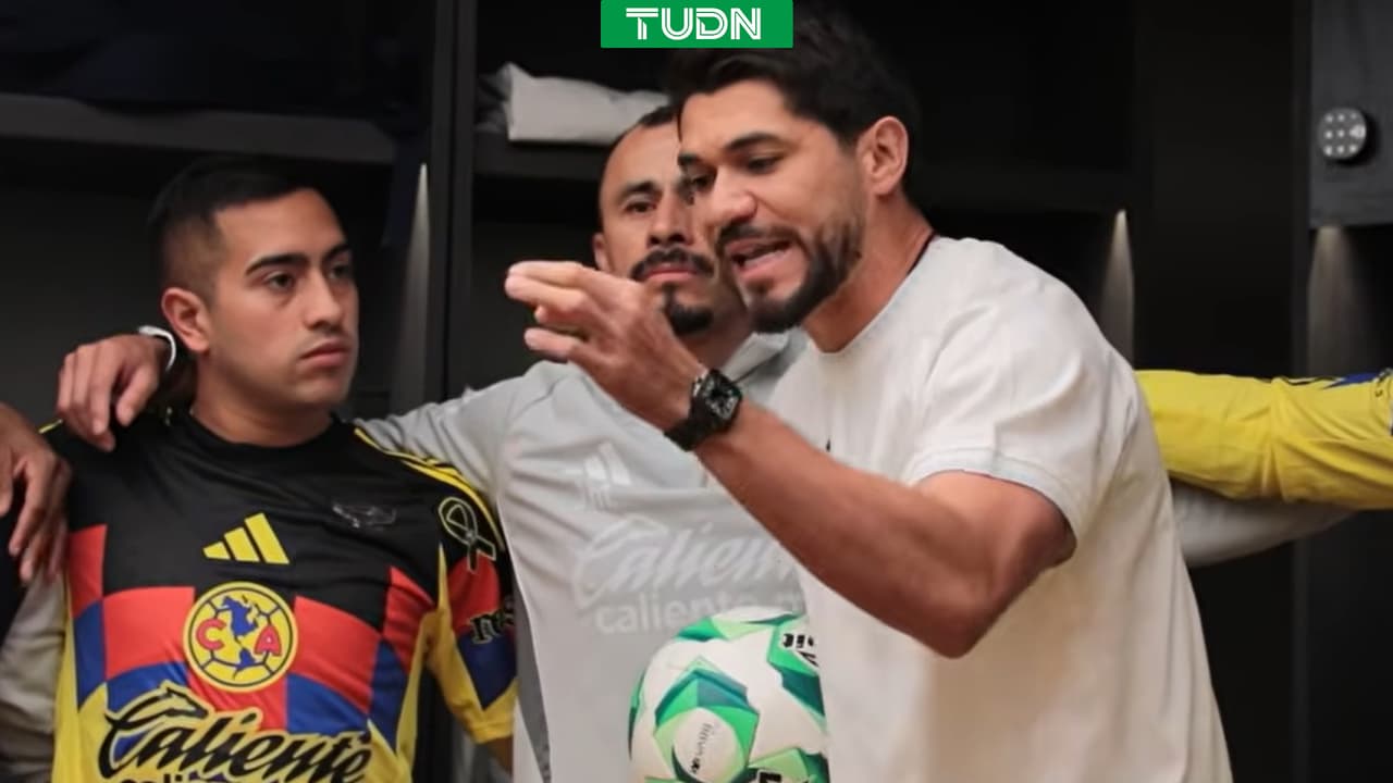 Henry Martín y su motivante discurso previo al partido América vs. Toluca