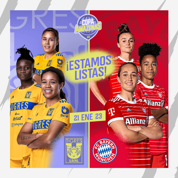 ¡Grandes! Tigres Femenil anuncia duelo vs Bayern Múnich en el Volcán