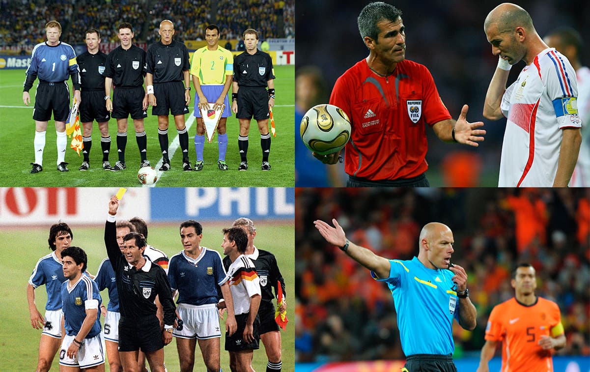 No han estado ausentes de polémica los árbitros en la final de la Copa Mundial de Fútbol entre 1986 y 2014.