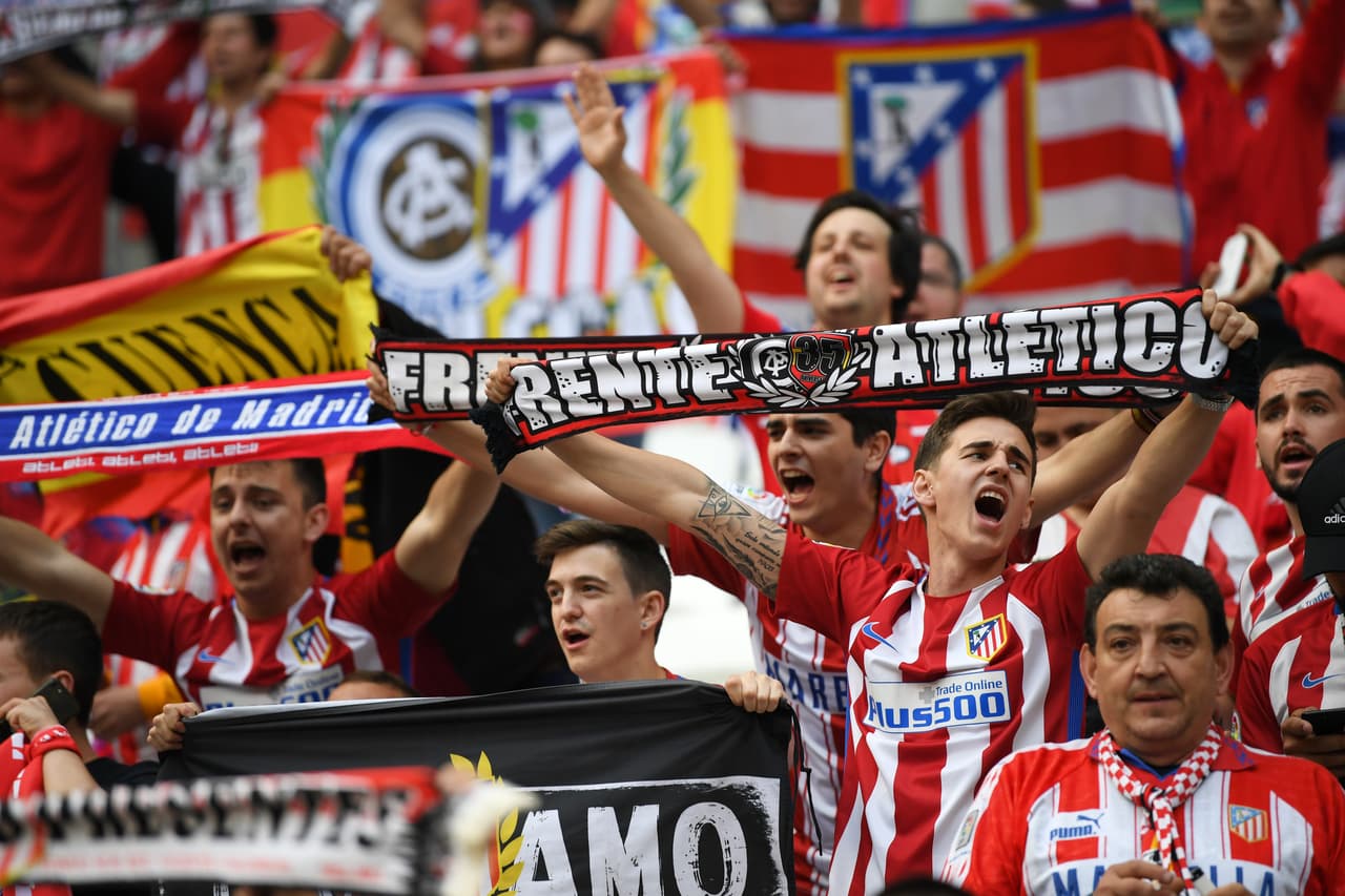 13. Atlético de Madrid (La Liga) - 55,485 espectadores promedio