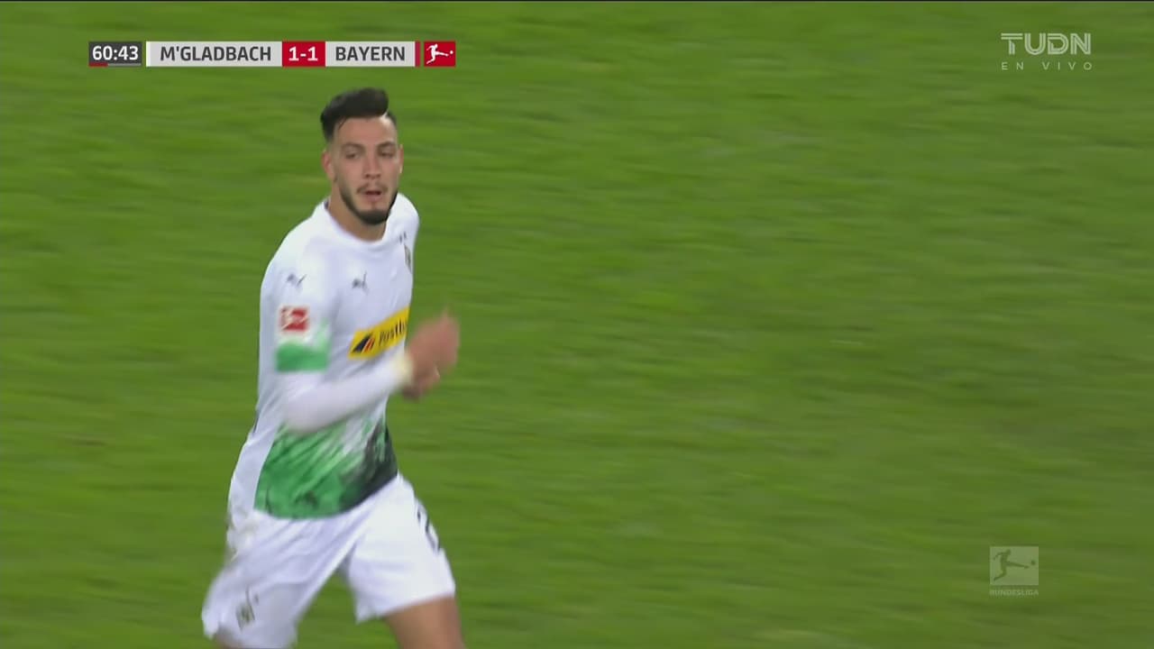 Letal cabezazo de Ramy Bensebaini y M'Gladbach logra la igualada 1-1