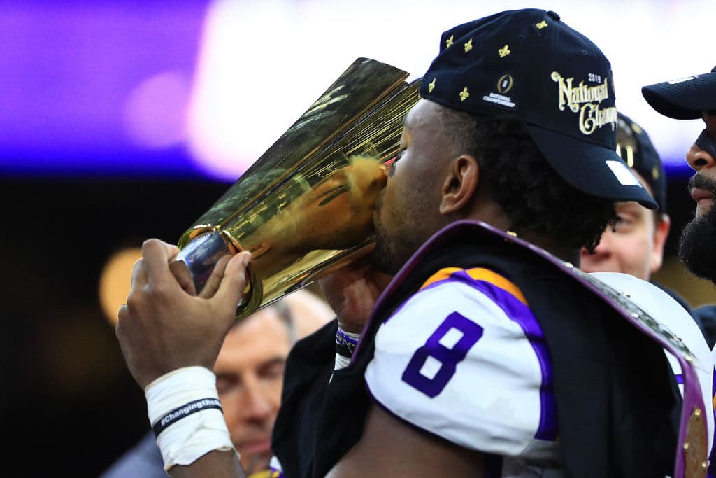 Así fue la celebración de LSU tras coronarse campeón de la NCAA sobre Clemson, con una actuación destacada de Joe Burrow.