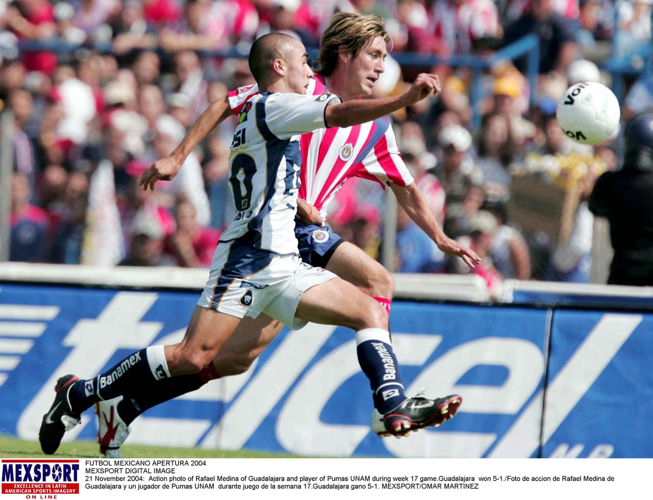 Pumas 1-5 Chivas. Torneo Apertura 2004, Liga MX