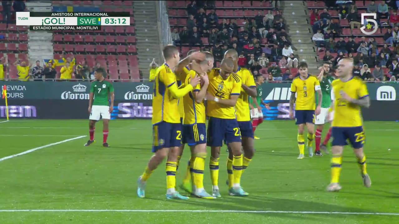 ¡Tirititito a la red! Suecia recupera la ventaja 1-2 con gol de Svanberg