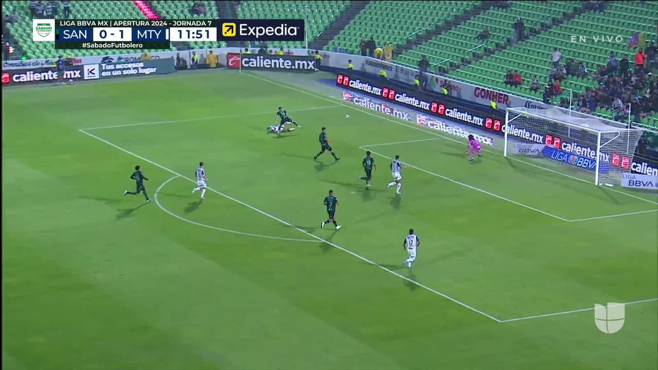 ¡TIRO ATAJADO! disparo por Germán Berterame.