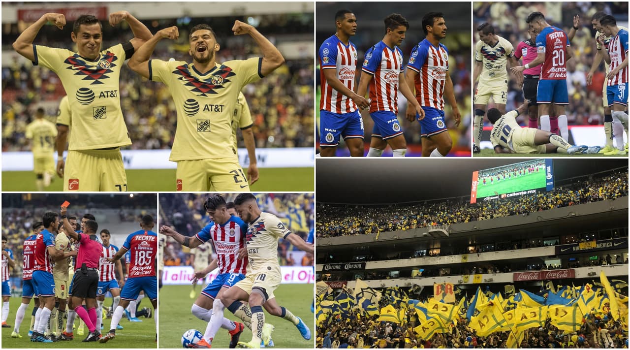 Las Águilas nunca había derrotado a Chivas por tres goles o más, en los partidos efectuados en el estadio Azteca.
