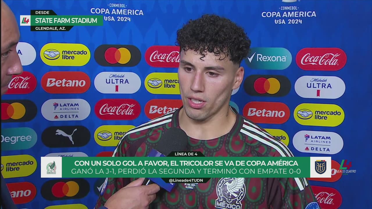 Jorge Sánchez afirma que Selección Mexicana fue protagonistas siempre y solo faltó el gol