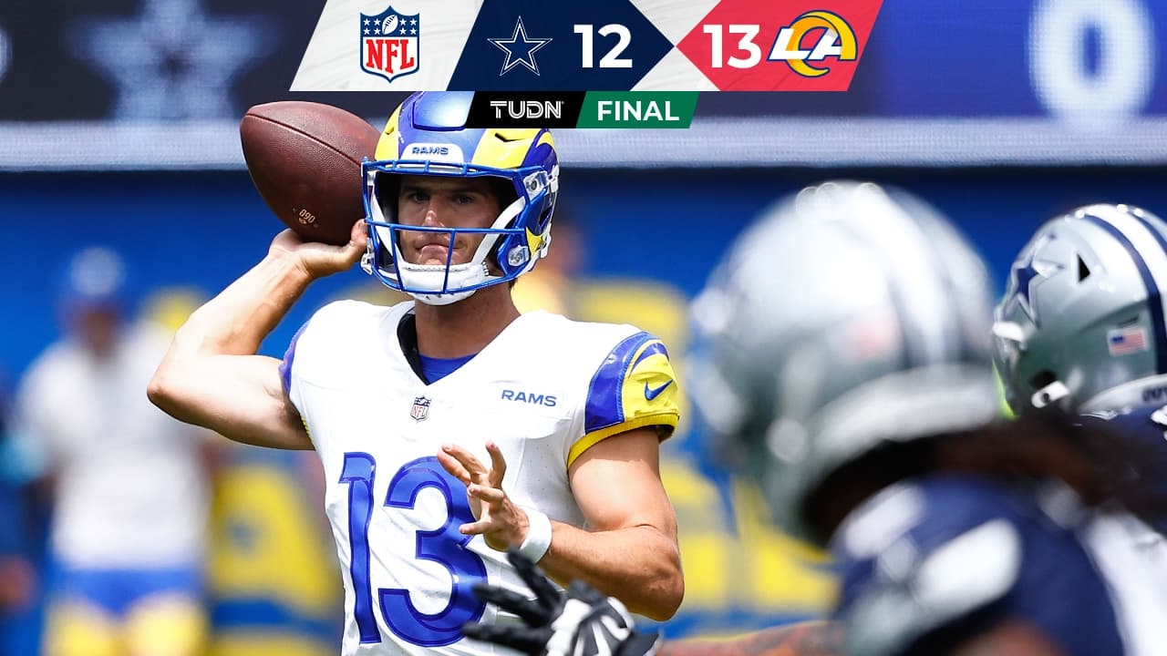 ¡Dallas pierde en la última jugada! Cowboys cae ante Rams en inicio de pretemporada