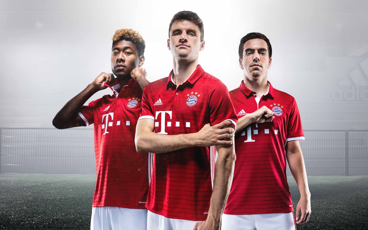 Adidas publicó imágenes del nuevo uniforme que portará el Bayern Munich durante la campaña de 2016-2017.