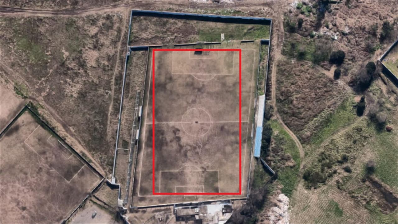 Desde las alturas se aprecia el desperfecto