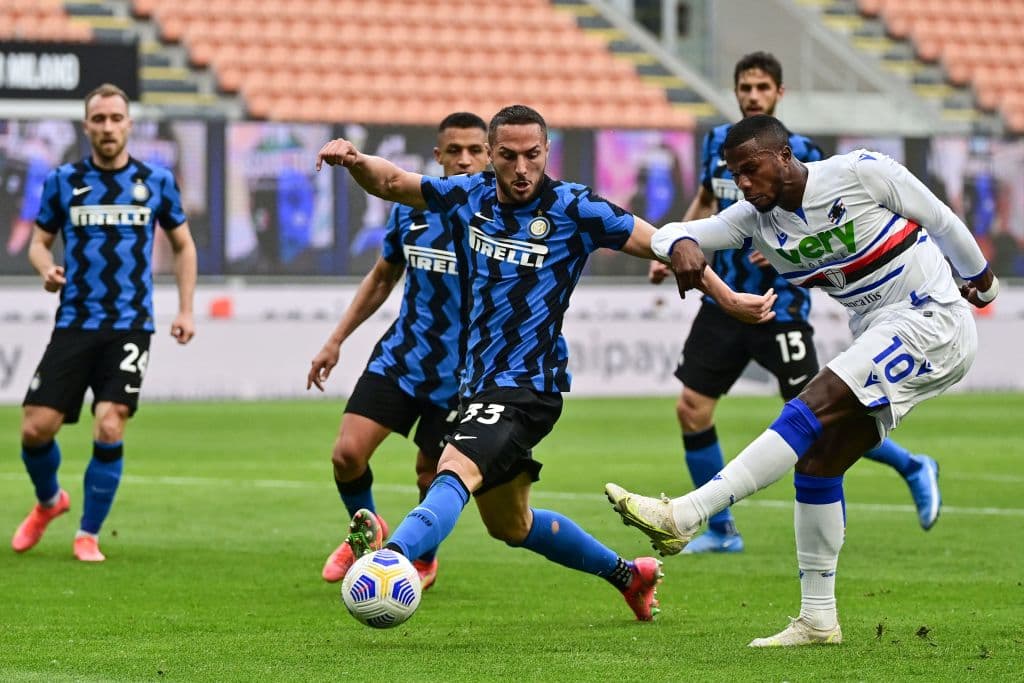 Roberto Gagliardini, Alexis Sánchez, Andrea Pinamonti y Lautaro Martínez son los encargados de anotar en la goleada 5-1 sobre la Sampdoria.