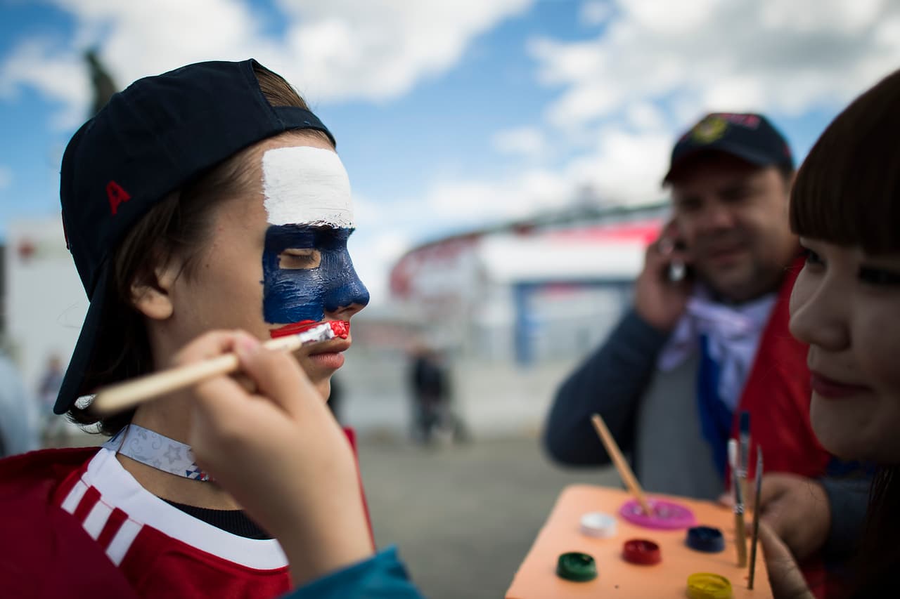 Unas banderas más grandes que otras.