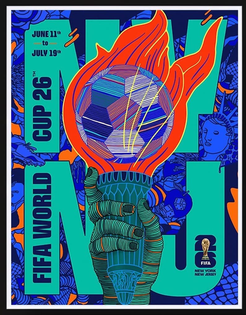 Póster oficial de New York/New Jersey.