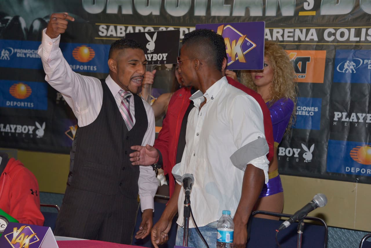 Caliente conferencia de prensa de Nery 'Pantera' Saguilán y Wilfrido Buelvas