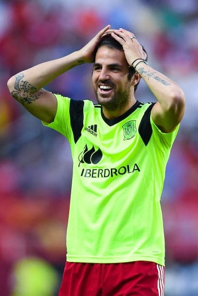 El español Cesc Fábregas también se unió a esta moda.