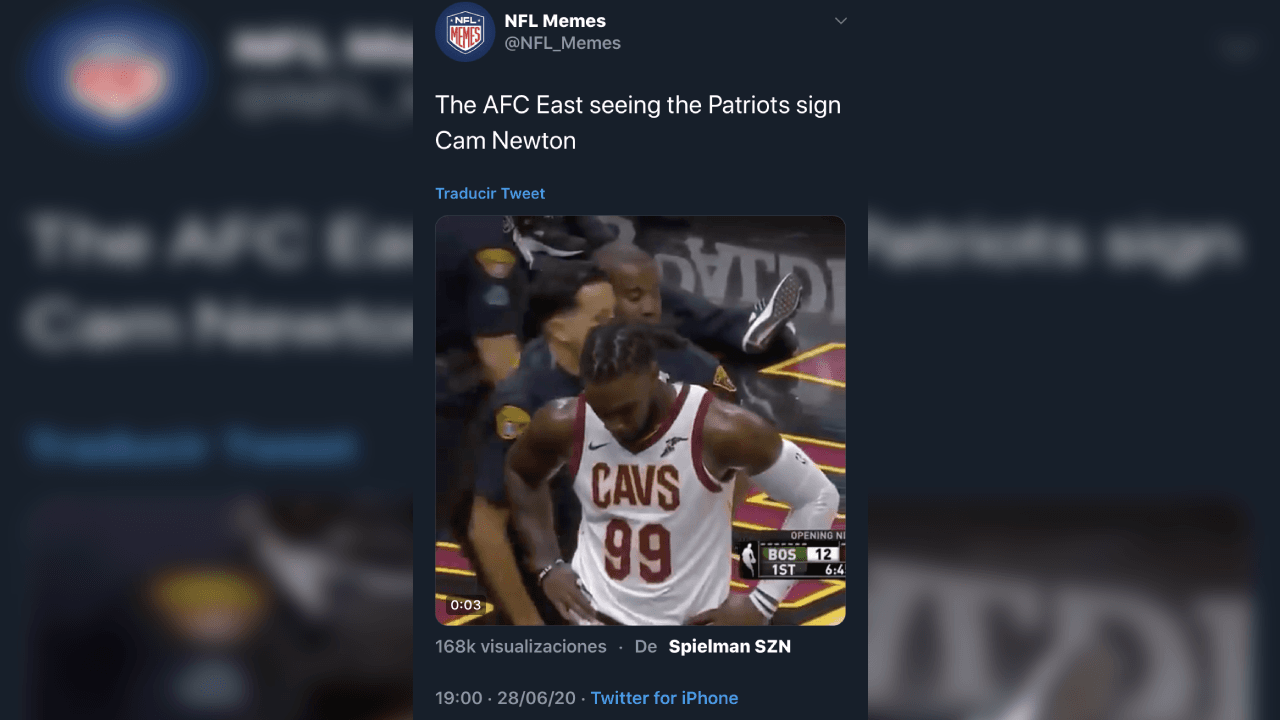 Las redes sociales no perdonaron la llegada de Newton a New England.