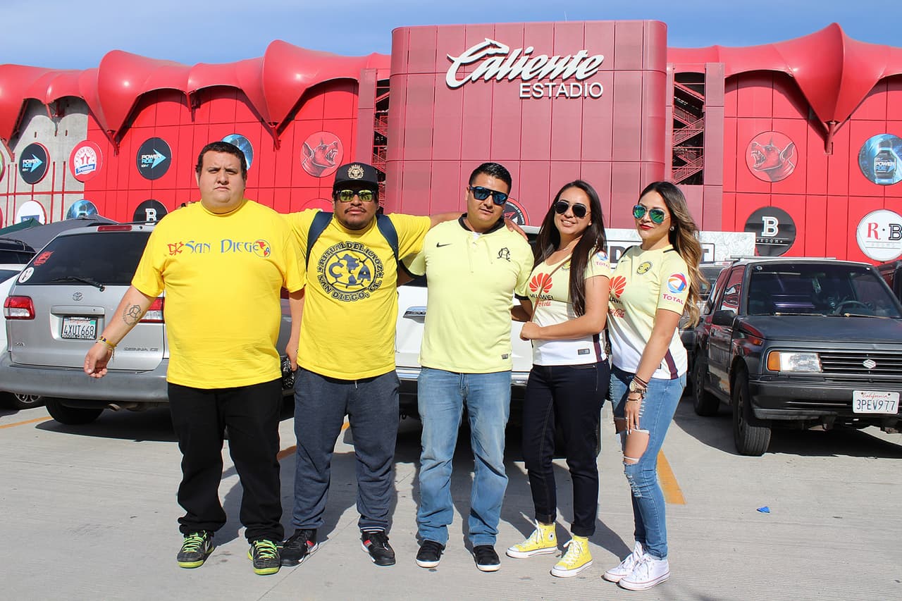 La afición americanista se hace presente en cualquier plaza donde juegue su equipo y Tijuana no fue la excepción.