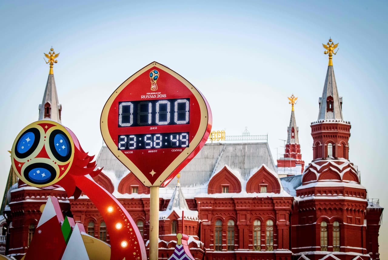 Fiesta en Rusia, a 100 días del inicio del Mundial
