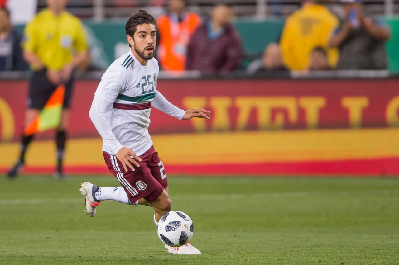 Action photo during the Mexico vs. Iceland Friendly match, corresponding to the FIFA Date, at Levis Stadium. Foto de accion durante el partido Amistoso de Preparacion Mexico vs Islandia, correspondiente a la Fecha FIFA, en el Levis Stadium, en la foto: Rodolfo Pizarro 23/03/18/Mexsport/Cristian de Marchena.