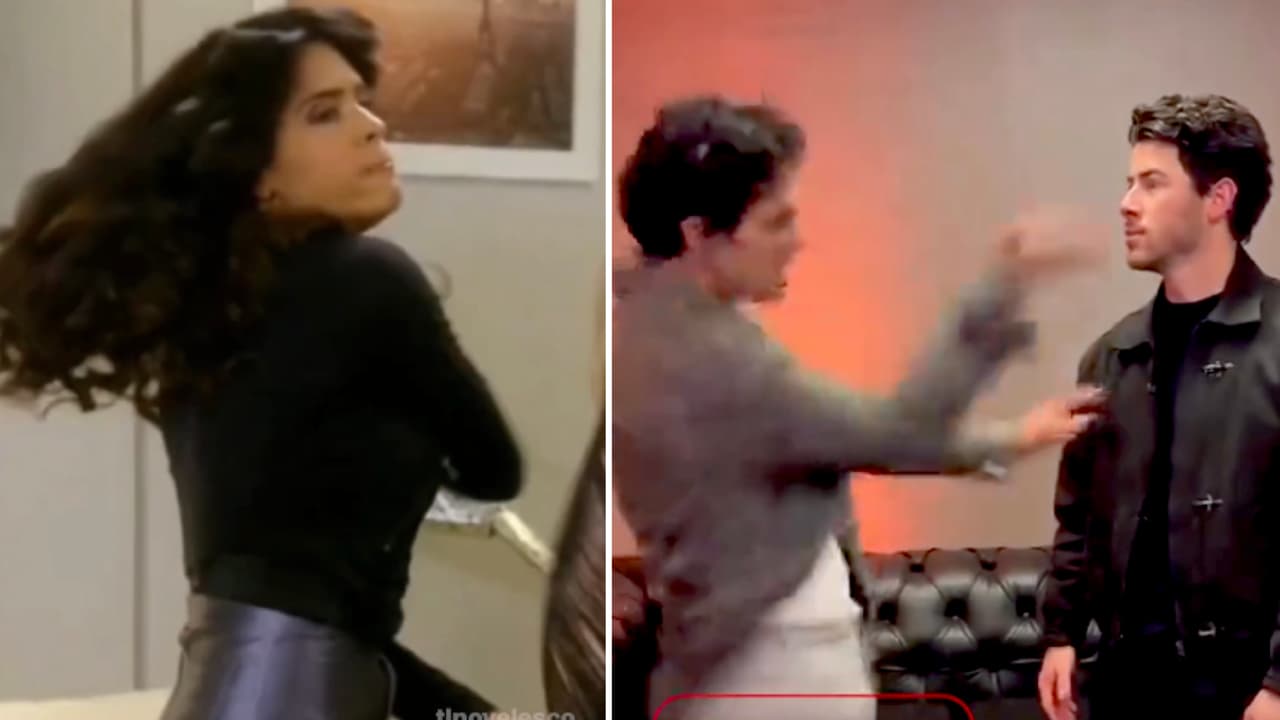 Los Jonas Brothers recrean cachetada viral de Francisca y ella no puede creerlo