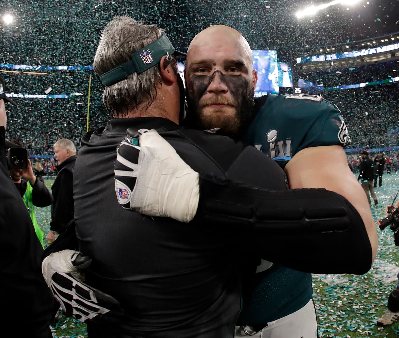 Lane Johnson, una pieza muy importante en la ofensiva de los Philadelphia Eagles, campeones del Super Bowl LII.