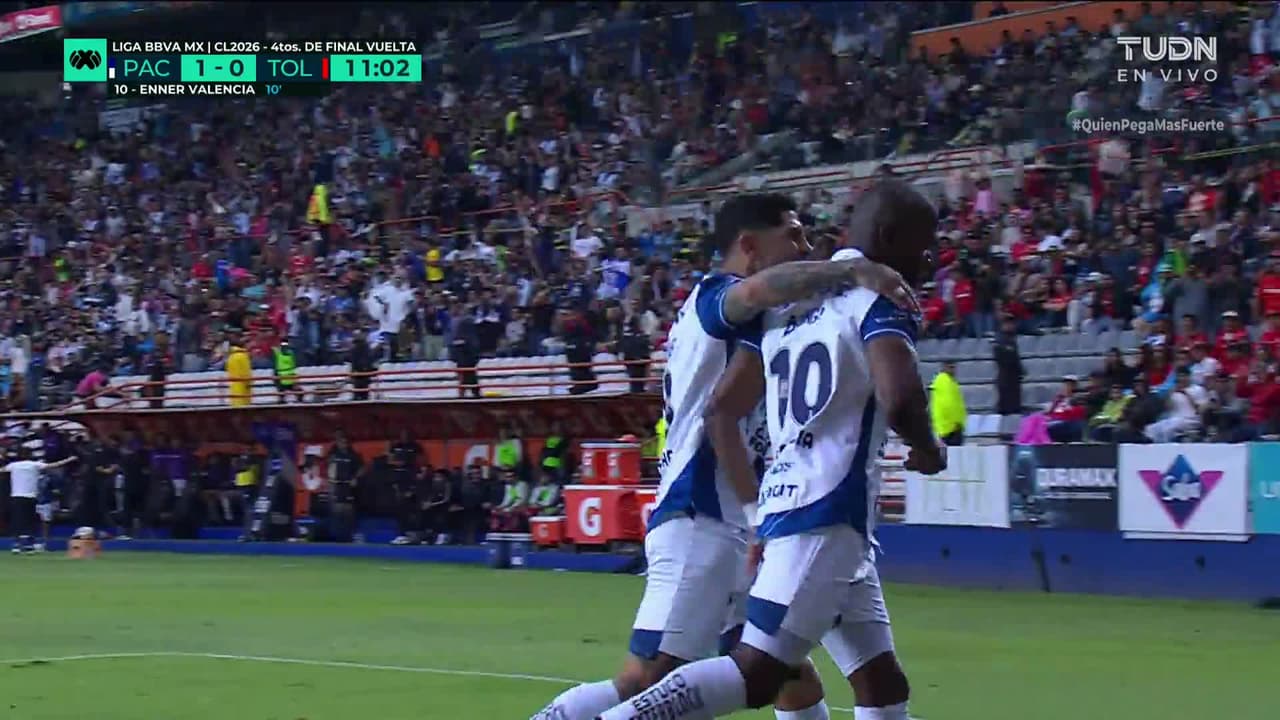 ¡Gol del Pachuca! Valencia desde el punto penal abre el marcador