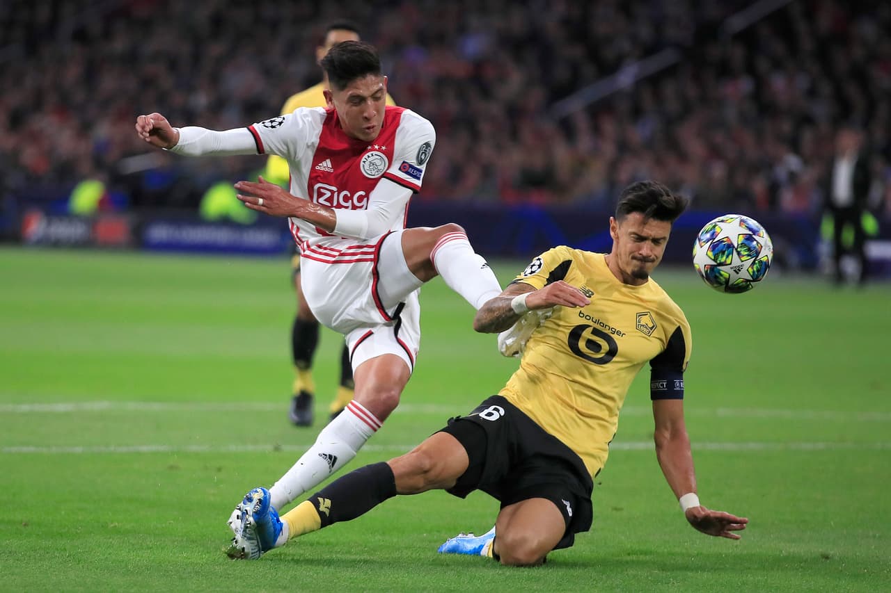 Ajax 3-0 Lille. El mexicano, Edson Álvarez,anotó el segundo gol en el triunfo del Ajax, Promes y Tagliafico también marcaron.
