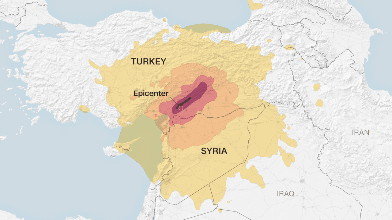Turquía y Siria, países afectados por el terremoto.