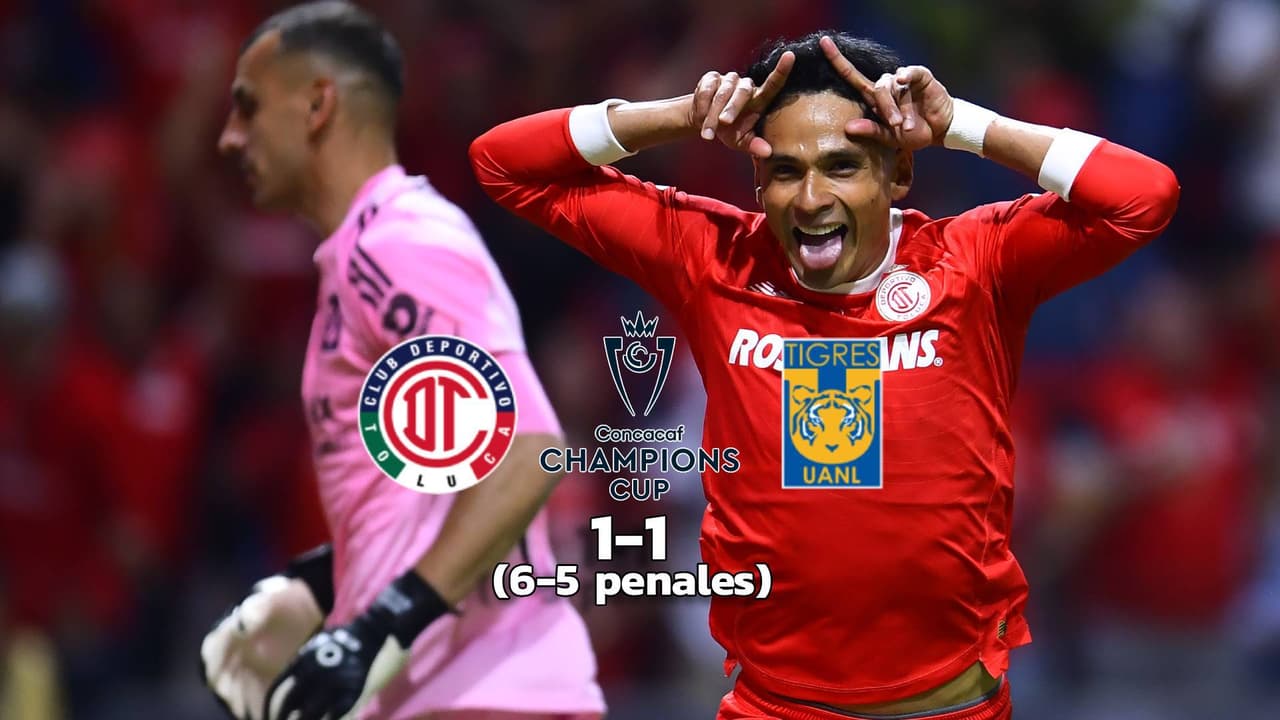 Toluca derrota en penales a Tigres y es campeón de la Concacaf Champions Cup