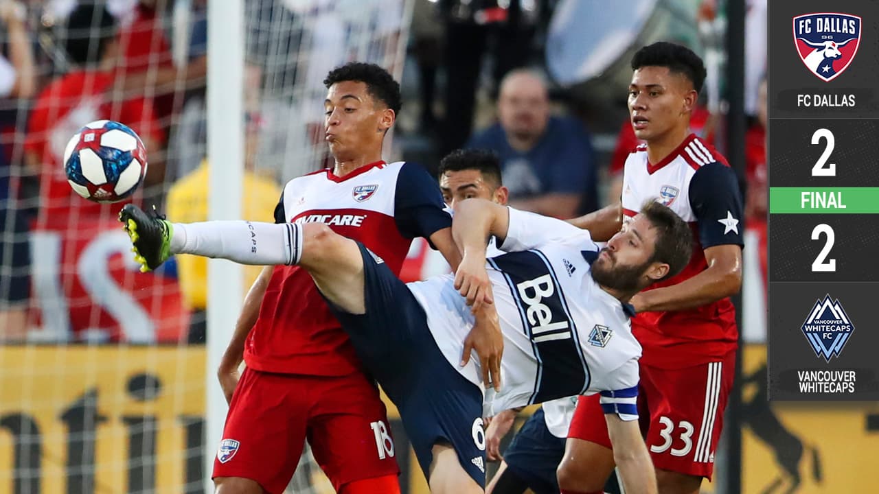 Golazos de Yordy Reyna y Lucas Venuto amargan a FC Dallas en empate con Vancouver Whitecaps
