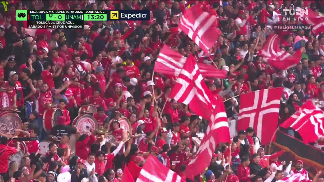 ¡GOL! anota para Toluca. Jorge Díaz