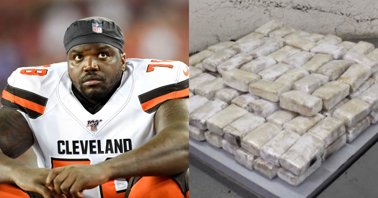 Jugador de Browns arrestado por poseer 157 libras de marihuana