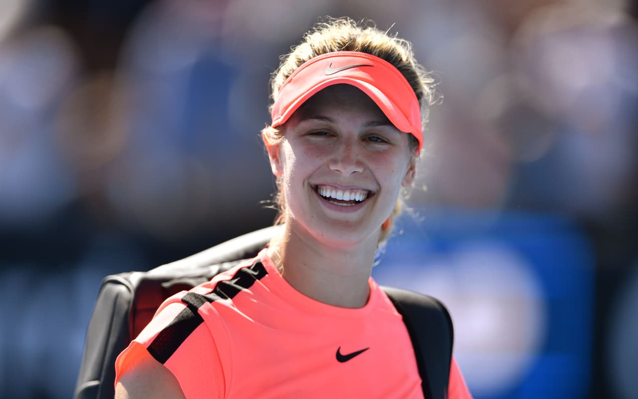 La canadiense Eugenie Bouchard también se despidió en segunda ronda, aunque por su belleza ha llamado la atención del tenis. Incluso, muchos creen que se inclinará al modelaje.
