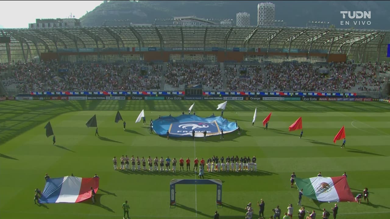 ¡Suenan los Himnos! Francia Sub21 y México Sub23 se miden en amistoso