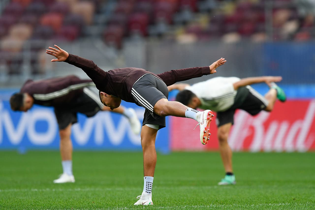 La práctica en el Luzhniki Stadium para los integrantes del Tricolor no fue nada intensa, de hecho en vísperas del compromiso de este domingo, era primordial no exponerse a alguna lesión.
