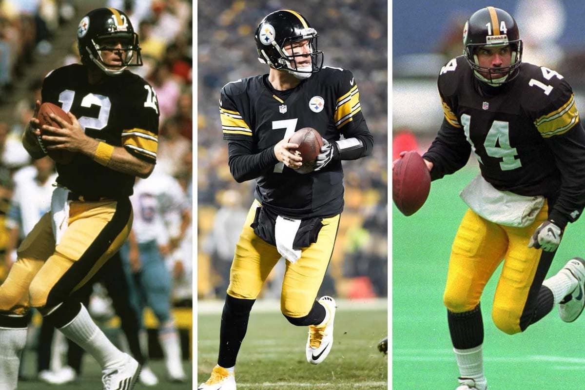 #7 PITTSBURGH STEELERS: Terry Bradshaw, Ben Roethlisberger, Neil O'Donnell (AP-NFL).