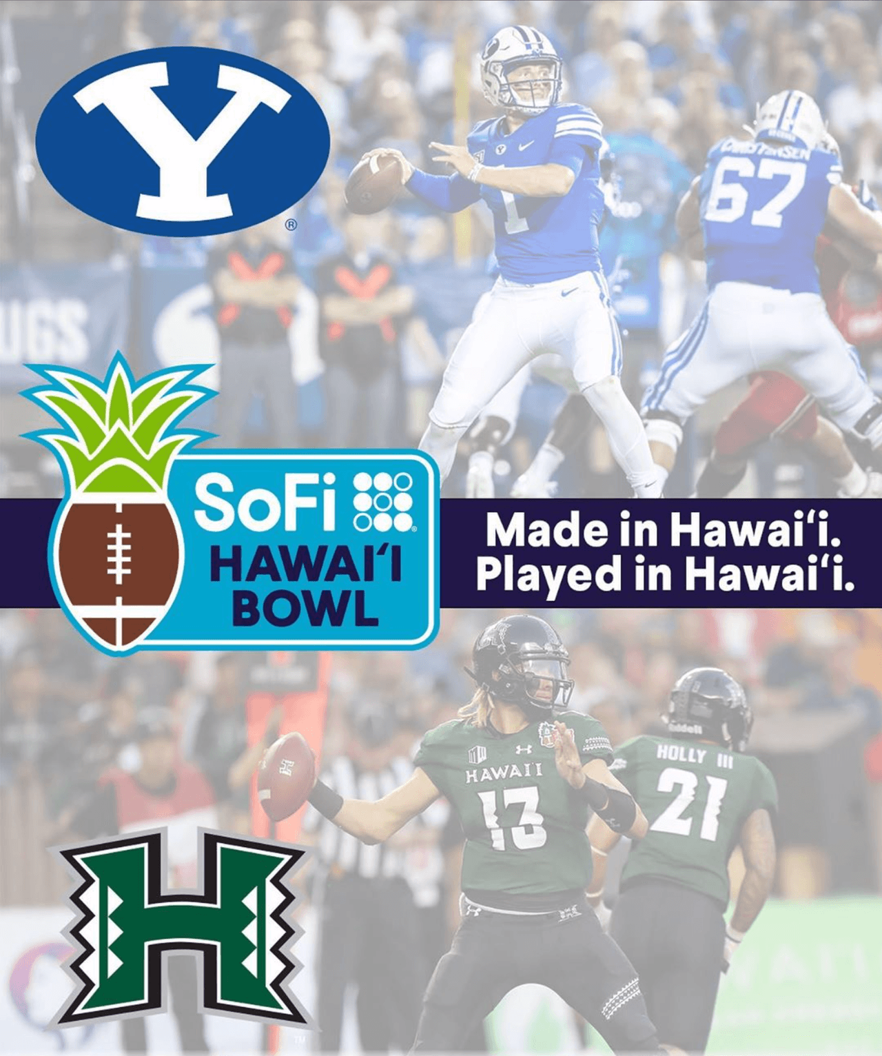 Se impuso Hawaii 38-34 a BYU, el 24 de diciembre en el Aloha Stadium, Honolulu, HI.