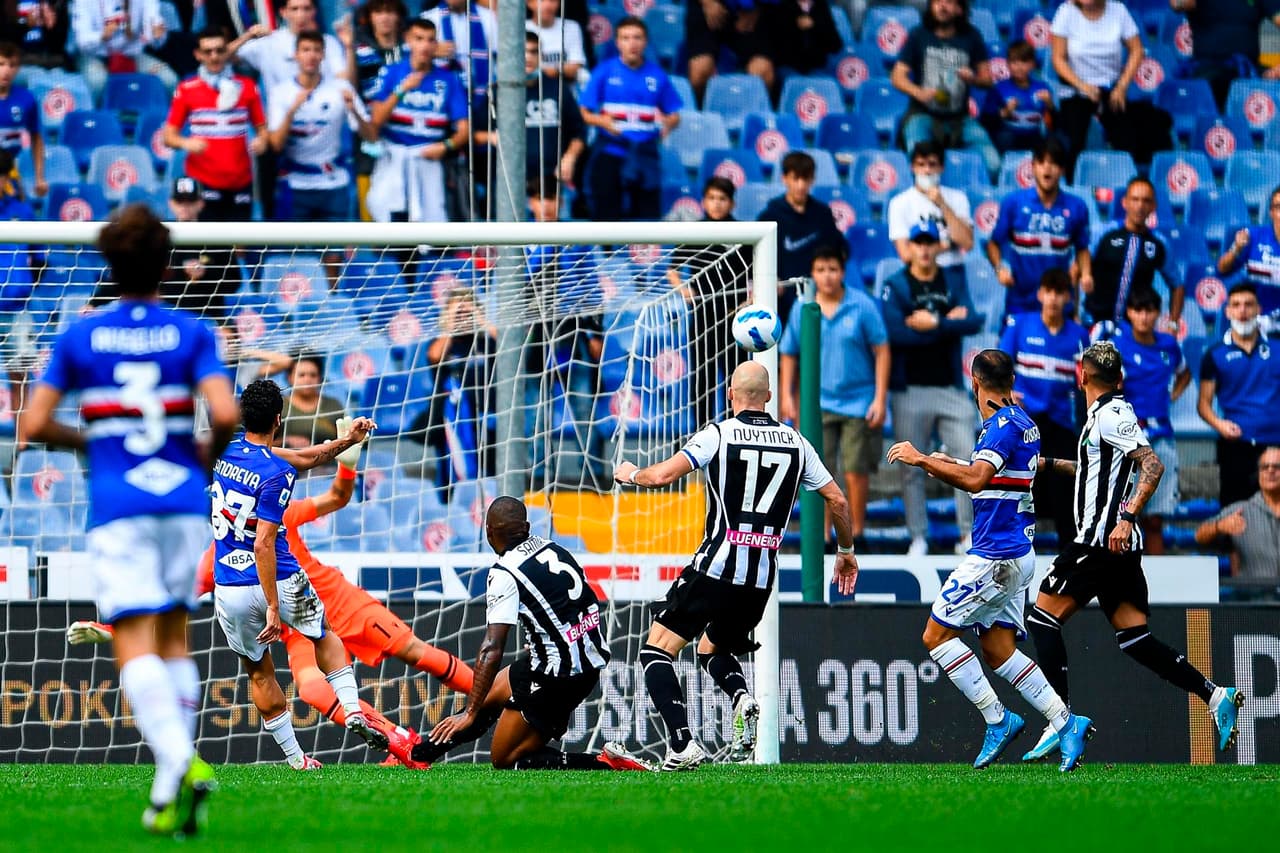 Roberto Pereyra, Fernando Forestieri y Beto Butancal sumaron goles para el Udinese frente al Sampdoria, quienes empataron 3-3 gracias a las anotaciones de Fabio Quagliarella y Antonio Candeva más un autogol por parte de Jens Larsen, durante la séptima fecha en la Serie A.