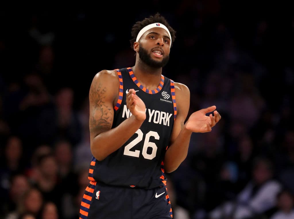 <b>Mitchell Robinson</b> de los New York Knicks también fue elegido al segundo equipo ideal de novatos.