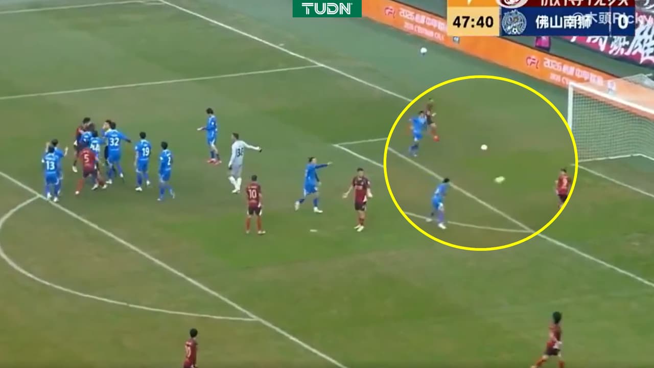 El doble gol en el futbol de China le ha dado la vuelta al mundo