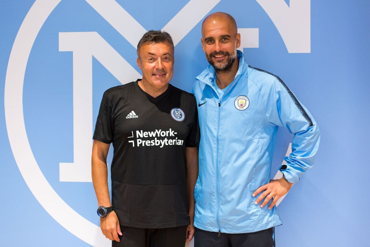 Rotundo respaldo de Pep Guardiola al nuevo entrenador de NYCFC: "'Dome' es un tipo inteligente"
