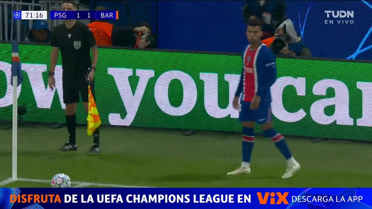 ¡GOL DEL PSG! ¡Lucas Hernández le gana el salto a Gordon y recupera la ventaja para el cuadro francés!