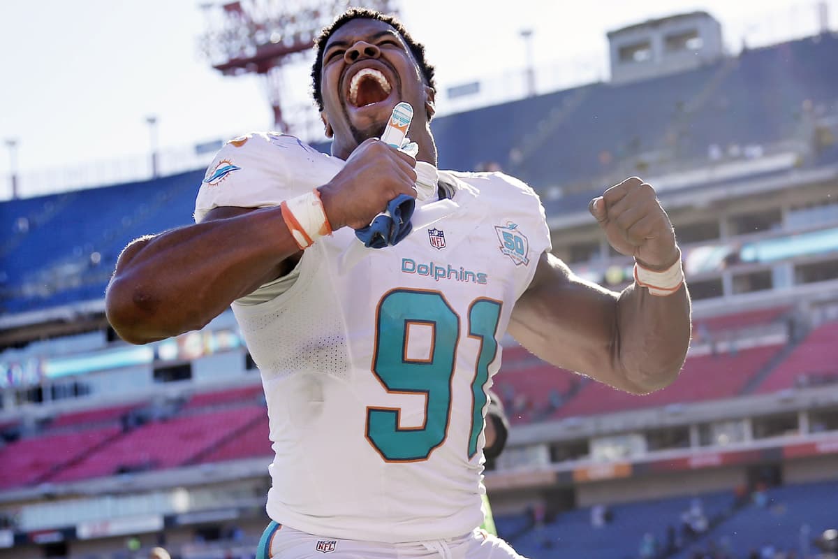 Jugador Defensivo de la Semana 6 AFC: DE Cameron Wake, Miami Dolphins.