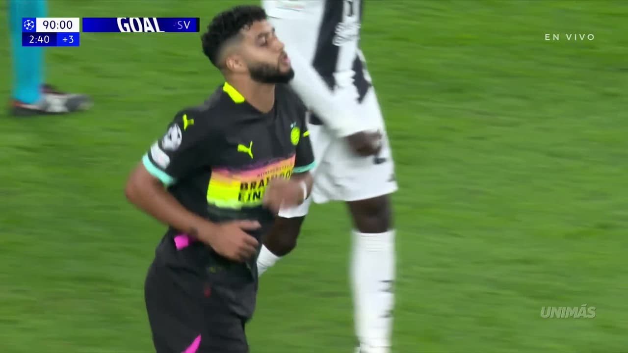 ¡Gol del PSV! Saibari pone más decoroso el marcador en Turín