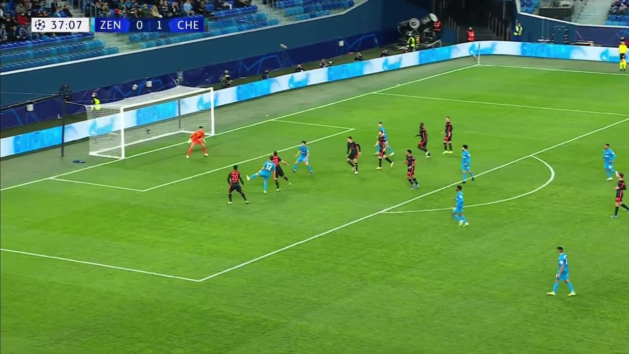 ¡GOL!  anota para Zenit St Petersburg. Cláudio Luiz Rodrigues Parisi